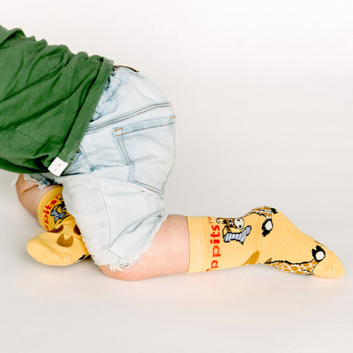 Kids Bamboo Socks with Grips - Pink Unicorn (Medium) — Grippits